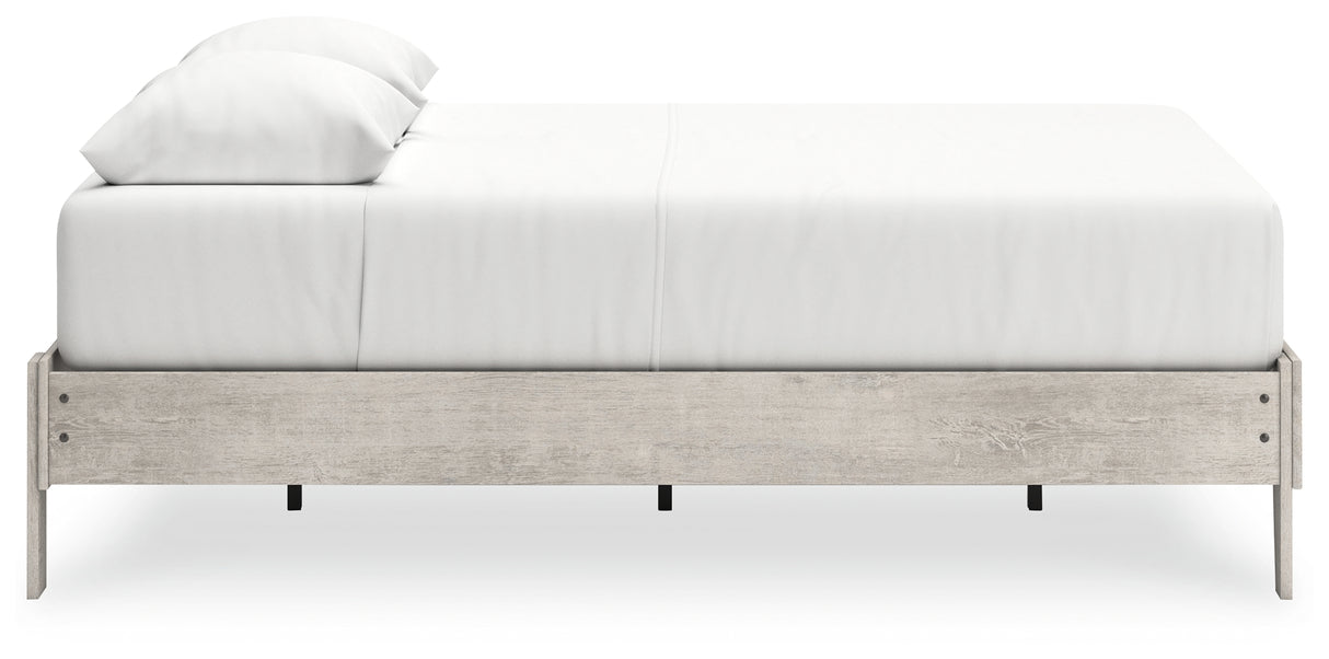 Shawburn Full Platform Bed with Dresser in Whitewash - PKG020644