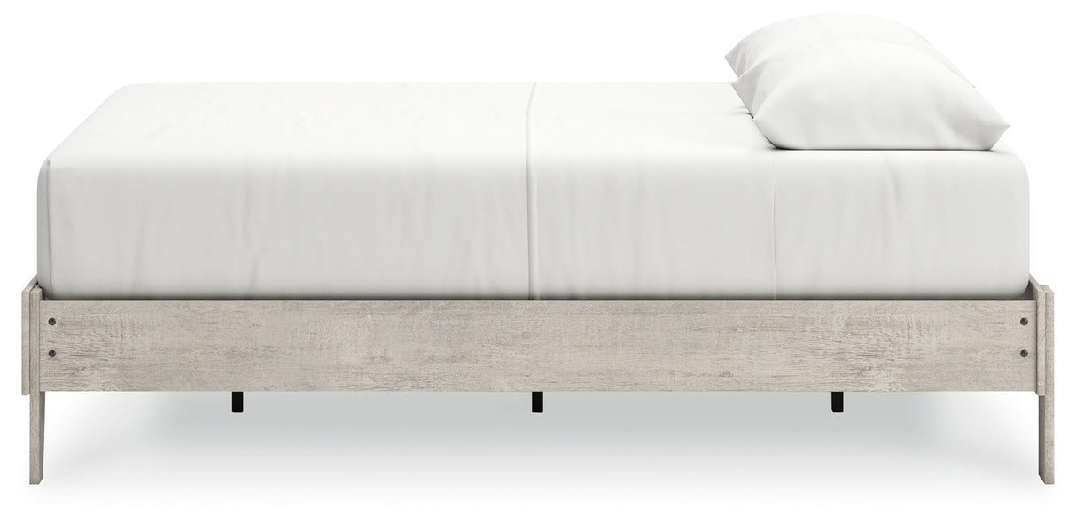 Shawburn Full Platform Bed with Dresser in Whitewash - PKG020644