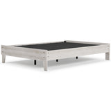 Shawburn Full Platform Bed with Mattress in Whitewash - PKG018351