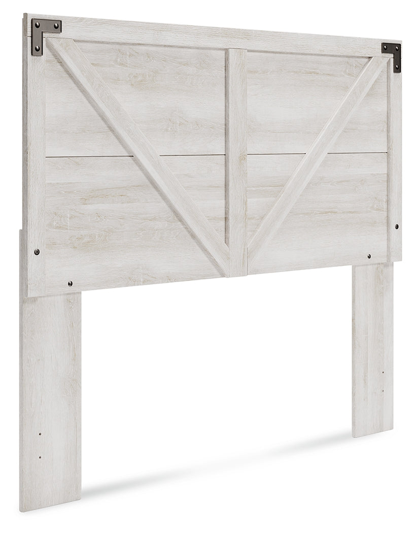 Shawburn Queen Panel Headboard with Dresser and 2 Nightstands in Whitewash - PKG016191