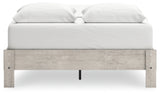 Shawburn Queen Platform Bed with 2 Nightstands in Whitewash - PKG020657