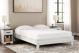 Shawburn Queen Platform Bed with Dresser, Chest and 2 Nightstands in Whitewash - PKG016195