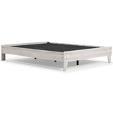 Shawburn Queen Platform Bed with Dresser in Whitewash - PKG009324