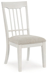 Shaybrock Antique White/Brown Dining Chair, Set of 2 - D683-02