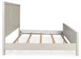 Shaybrock California King Panel Bed with Dresser in Antique White from Ashley - Luna Furniture