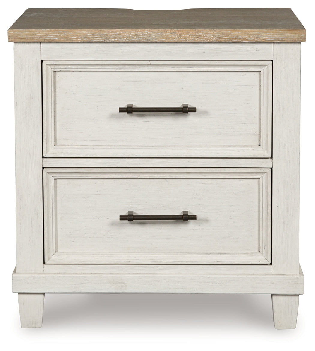 Shaybrock King Panel Bed with Dresser and 2 Nightstands in Antique White from Ashley - Luna Furniture