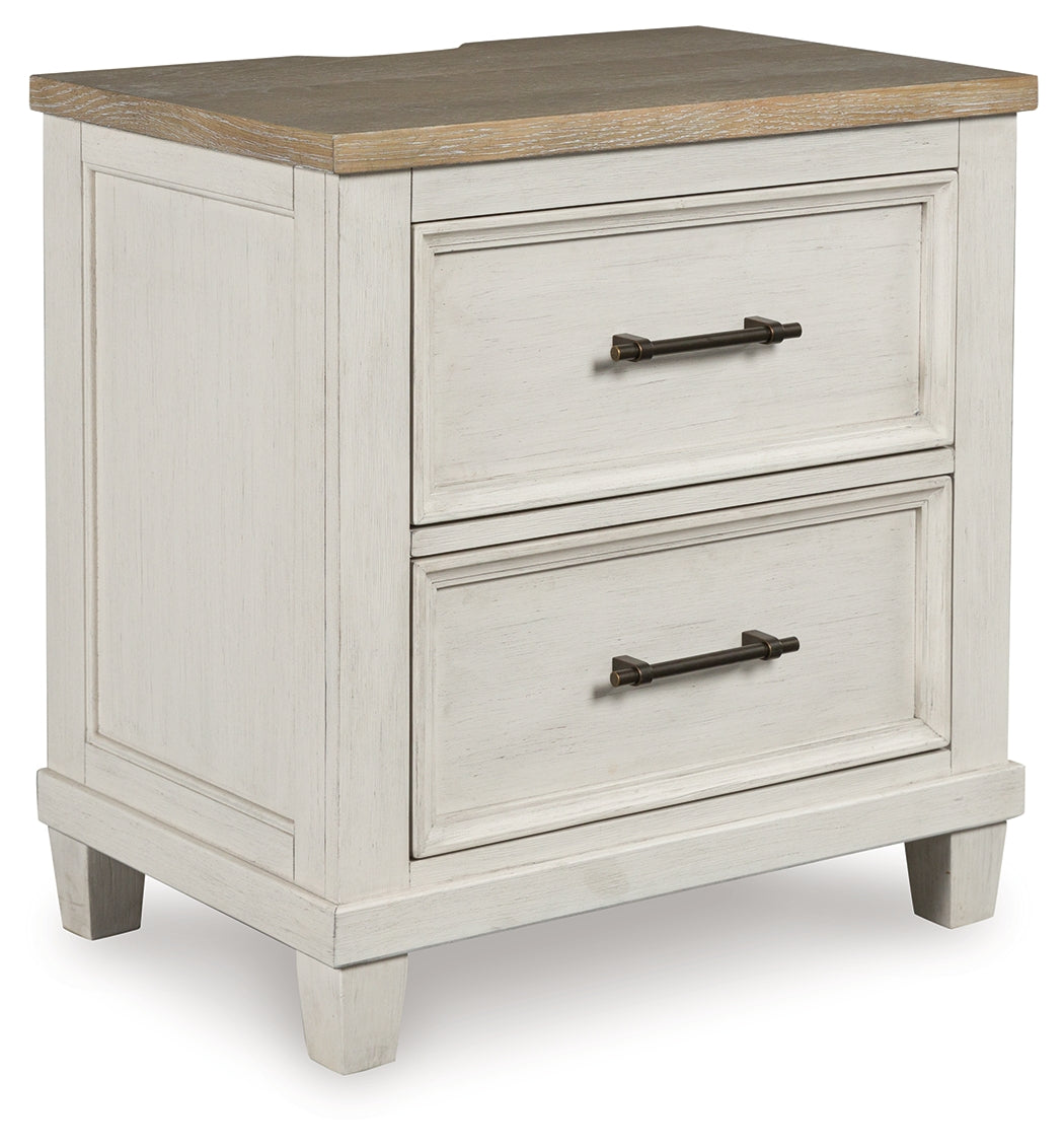 Shaybrock King Panel Bed with Dresser and 2 Nightstands in Antique White from Ashley - Luna Furniture