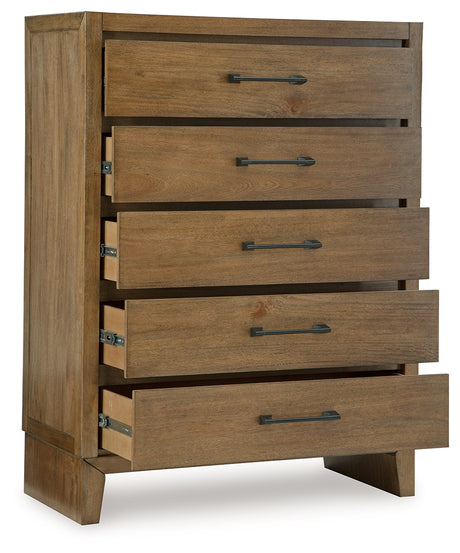 Sherbana Light Brown Chest of Drawers - B833-46