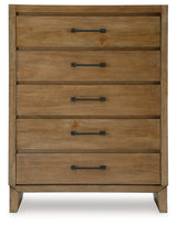 Sherbana Light Brown Chest of Drawers - B833-46