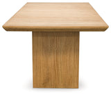 Sherbana Light Brown Dining Extension Table from Ashley - Luna Furniture