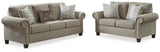 Shewsbury Sofa and Loveseat in Pewter - PKG010970