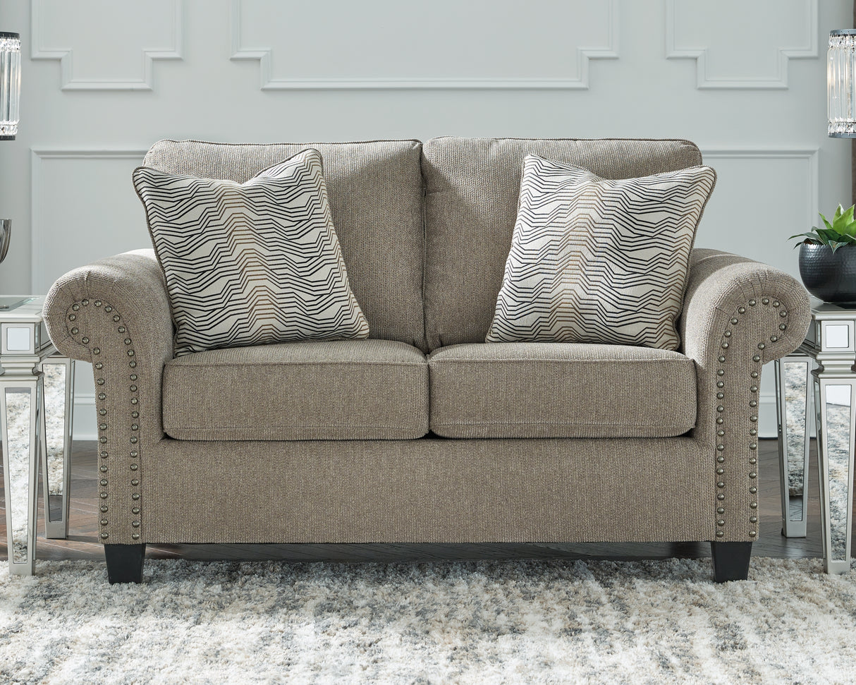 Shewsbury Sofa and Loveseat in Pewter - PKG010970