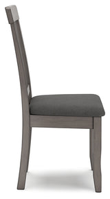 Shullden Dining Table and 4 Chairs in Gray - PKG015401