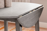 Shullden Dining Table and 4 Chairs in Gray - PKG015401