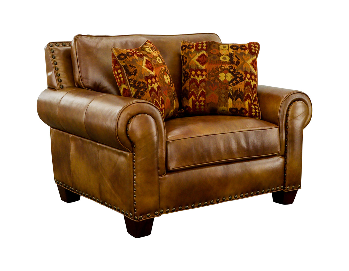 Silverado Chair w/ Two Accent Pillows from Steve Silver - Luna Furniture