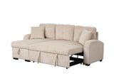 Silvia Beige 2-Piece Sectional With Pull-Out Bed from Happy Homes - Luna Furniture