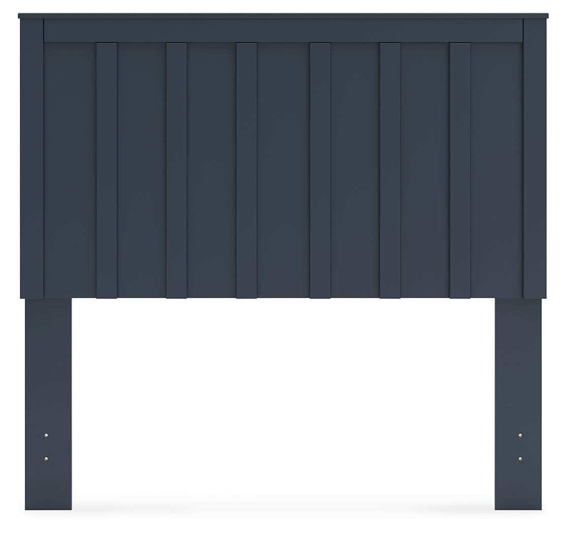 Simmenfort Full Panel Headboard with Dresser and 2 Nightstands in Navy Blue from Ashley - Luna Furniture