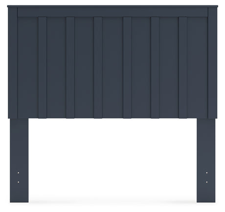 Simmenfort Full Panel Headboard with Dresser and 2 Nightstands in Navy Blue from Ashley - Luna Furniture