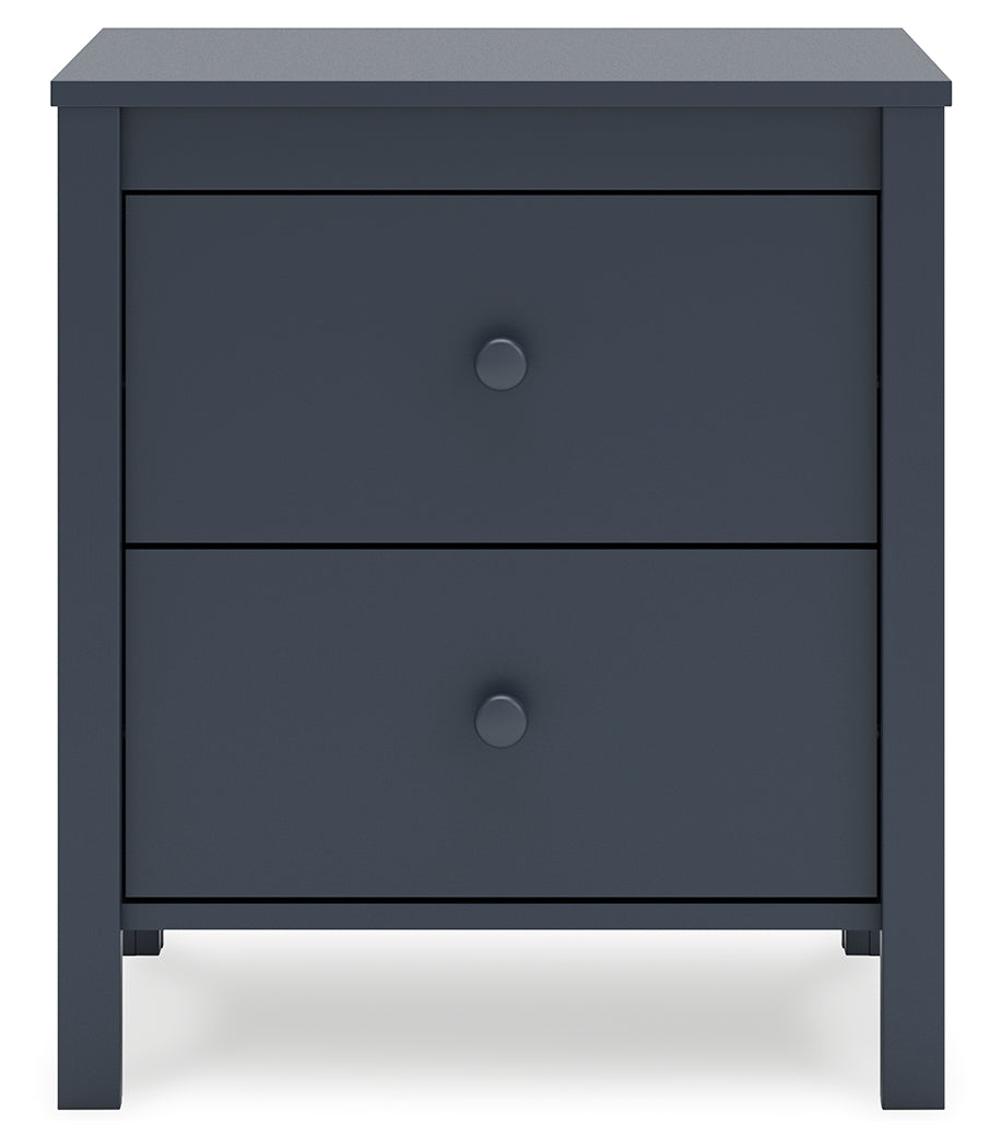 Simmenfort Full Panel Headboard with Dresser and 2 Nightstands in Navy Blue from Ashley - Luna Furniture