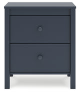 Simmenfort Full Panel Headboard with Dresser and 2 Nightstands in Navy Blue from Ashley - Luna Furniture