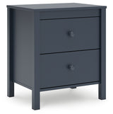 Simmenfort Full Panel Headboard with Dresser and 2 Nightstands in Navy Blue from Ashley - Luna Furniture