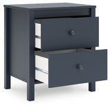 Simmenfort Full Panel Headboard with Dresser and 2 Nightstands in Navy Blue from Ashley - Luna Furniture