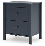 Simmenfort Full Panel Headboard with Dresser and 2 Nightstands in Navy Blue from Ashley - Luna Furniture