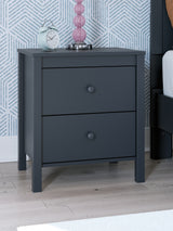 Simmenfort Full Panel Headboard with Dresser and 2 Nightstands in Navy Blue from Ashley - Luna Furniture