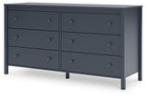 Simmenfort Full Panel Headboard with Dresser and Chest in Navy Blue from Ashley - Luna Furniture