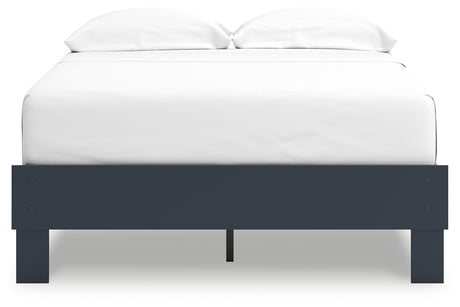 Simmenfort Full Platform Bed with Dresser, Chest and 2 Nightstands in Navy Blue from Ashley - Luna Furniture