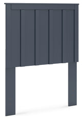 Simmenfort Twin Panel Headboard with Dresser and Chest in Navy Blue - PKG020606