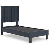 Simmenfort Twin Panel Headboard with Dresser and Nightstand in Navy Blue - PKG020605