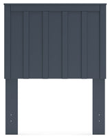 Simmenfort Twin Panel Headboard with Dresser in Navy Blue - PKG020602