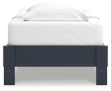 Simmenfort Twin Platform Bed with Dresser and 2 Nightstands in Navy Blue from Ashley - Luna Furniture