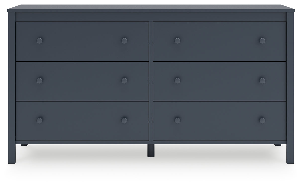 Simmenfort Twin Platform Bed with Dresser and Chest in Navy Blue from Ashley - Luna Furniture