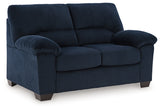 SimpleJoy Navy Loveseat - 2420535