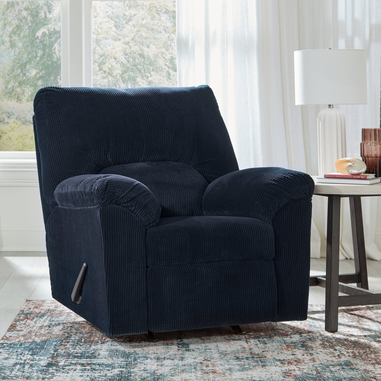 SimpleJoy Navy Recliner - 2420525