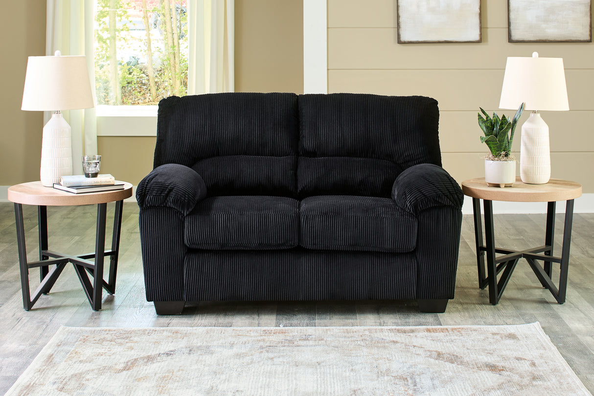 SimpleJoy Onyx Loveseat - 2420435