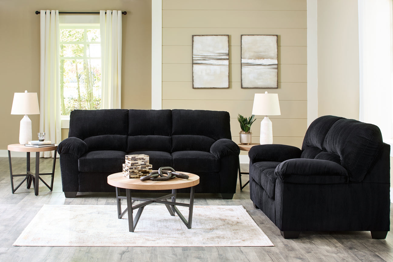 SimpleJoy Onyx Living Room Set from Ashley - Luna Furniture