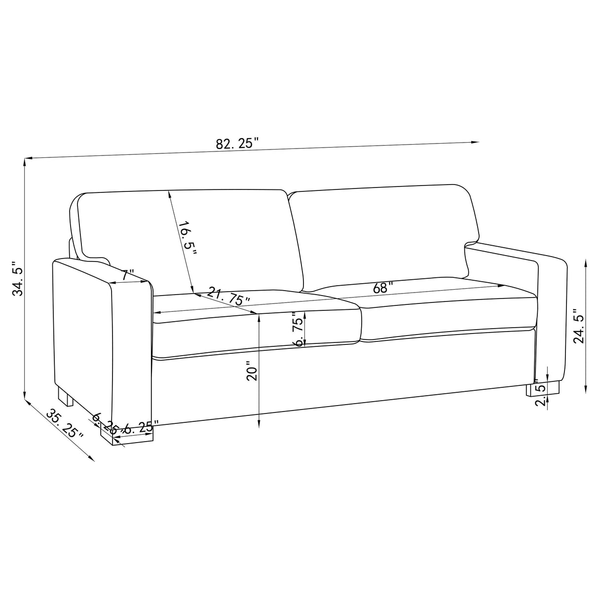 Simpson Upholstered Sofa Sleeper with Queen Mattress Grey - 360050