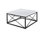 Skyler White Marble Cocktail Table from Steve Silver - Luna Furniture