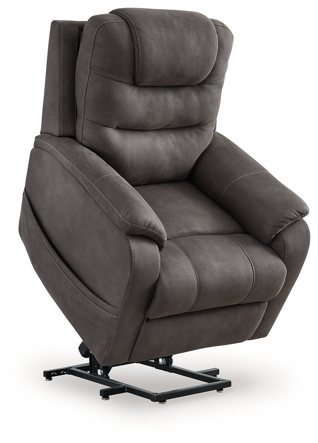 Snowfield Gunmetal Power Lift Recliner - 1760912