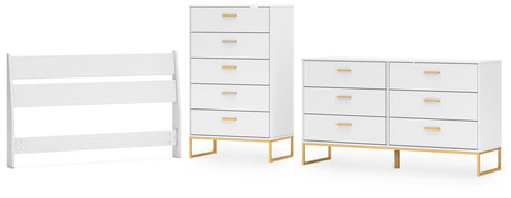 Socalle Full Panel Headboard with Dresser and Chest in Two-tone from Ashley - Luna Furniture