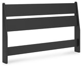 Socalle Full Panel Headboard with Dresser and Nightstand in Black - PKG018861