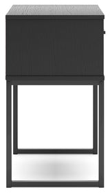 Socalle Full Panel Headboard with Dresser, Chest and 2 Nightstands in Black - PKG019052