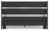 Socalle Full Panel Headboard with Dresser in Black - PKG018860