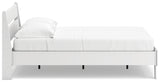 Socalle Full Panel Platform Bed with 2 Nightstands in Two-tone - PKG019085