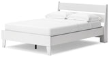 Socalle Full Panel Platform Bed with 2 Nightstands in Two-tone - PKG019085