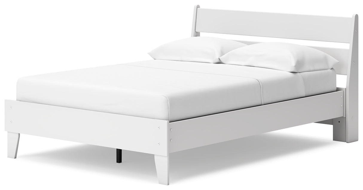 Socalle Full Panel Platform Bed with Dresser and 2 Nightstands in Two-tone - PKG019083