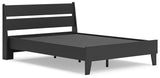 Socalle Full Panel Platform Bed with Dresser and Chest in Black - PKG018874